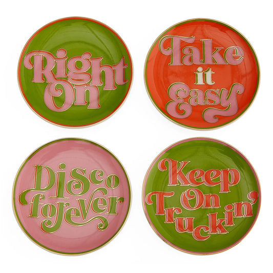 Set di sottobicchieri Deep Thoughts - Set di 4