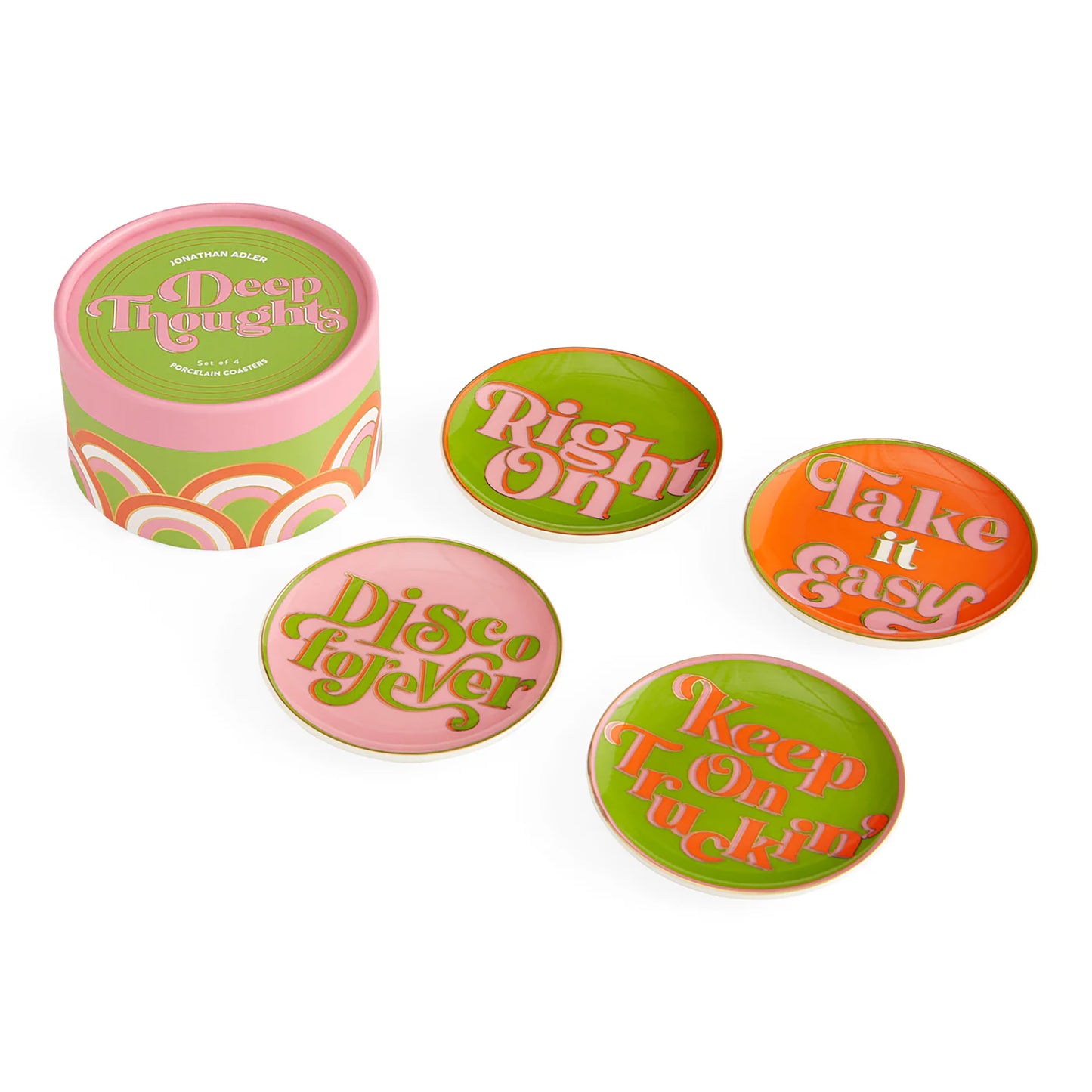 Set di sottobicchieri Deep Thoughts - Set di 4