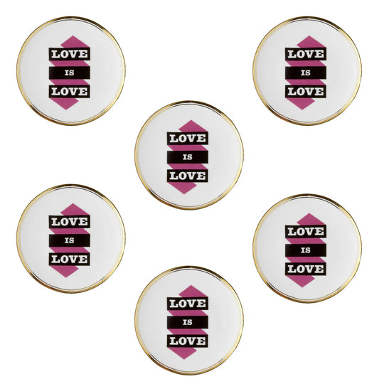 Set 6 piatti Love is Love