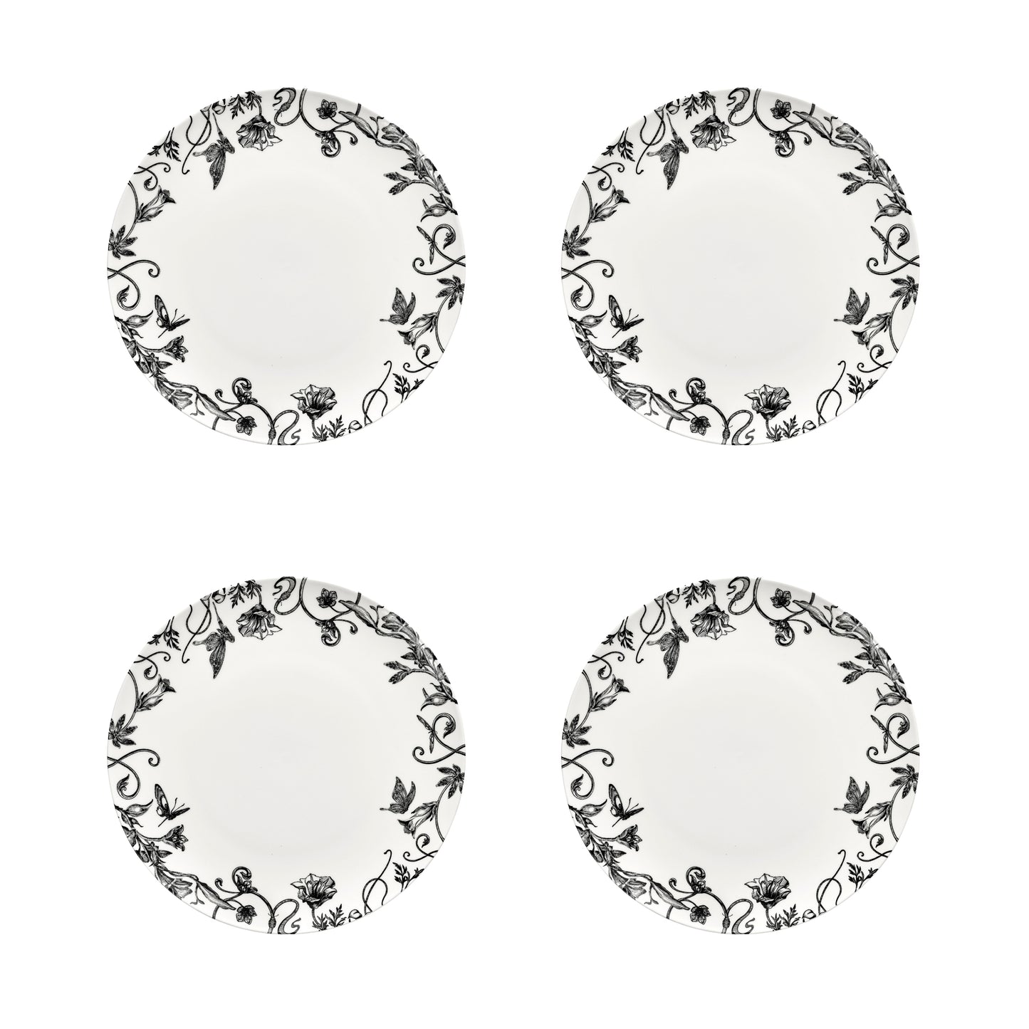 Set 4 piatti Fiori 24 cm Tomorrowland Serax