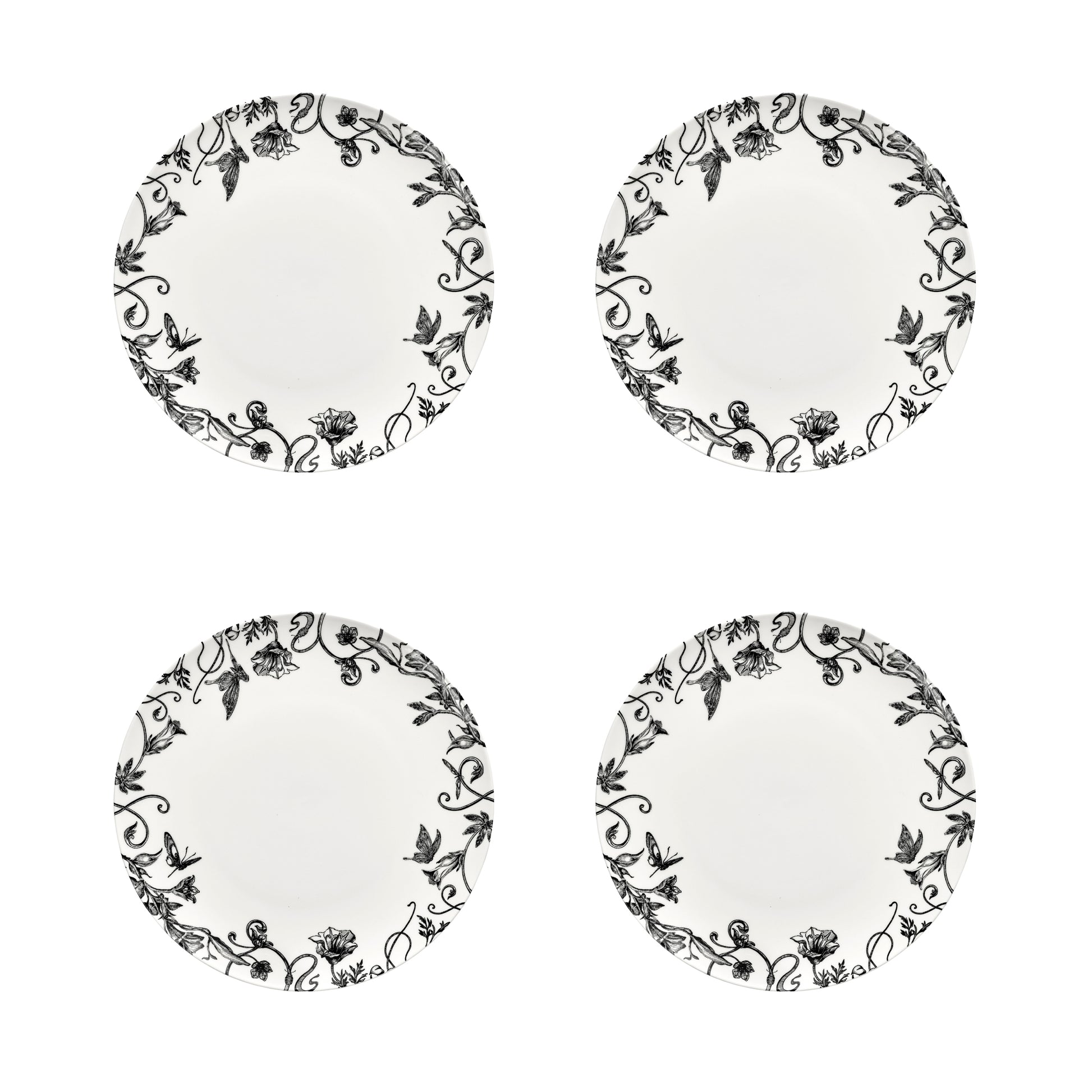 Set 4 piatti Fiori 24 cm Tomorrowland Serax