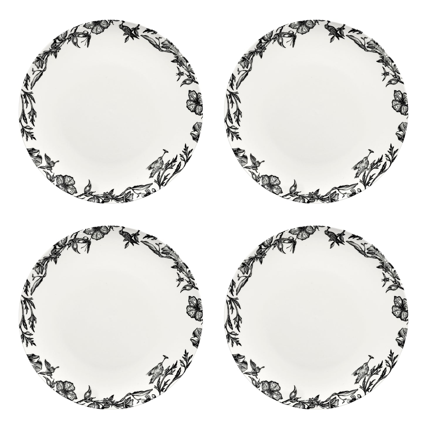 Set 4 piatti Giardino incantato 24 cm Tomorrowland Serax