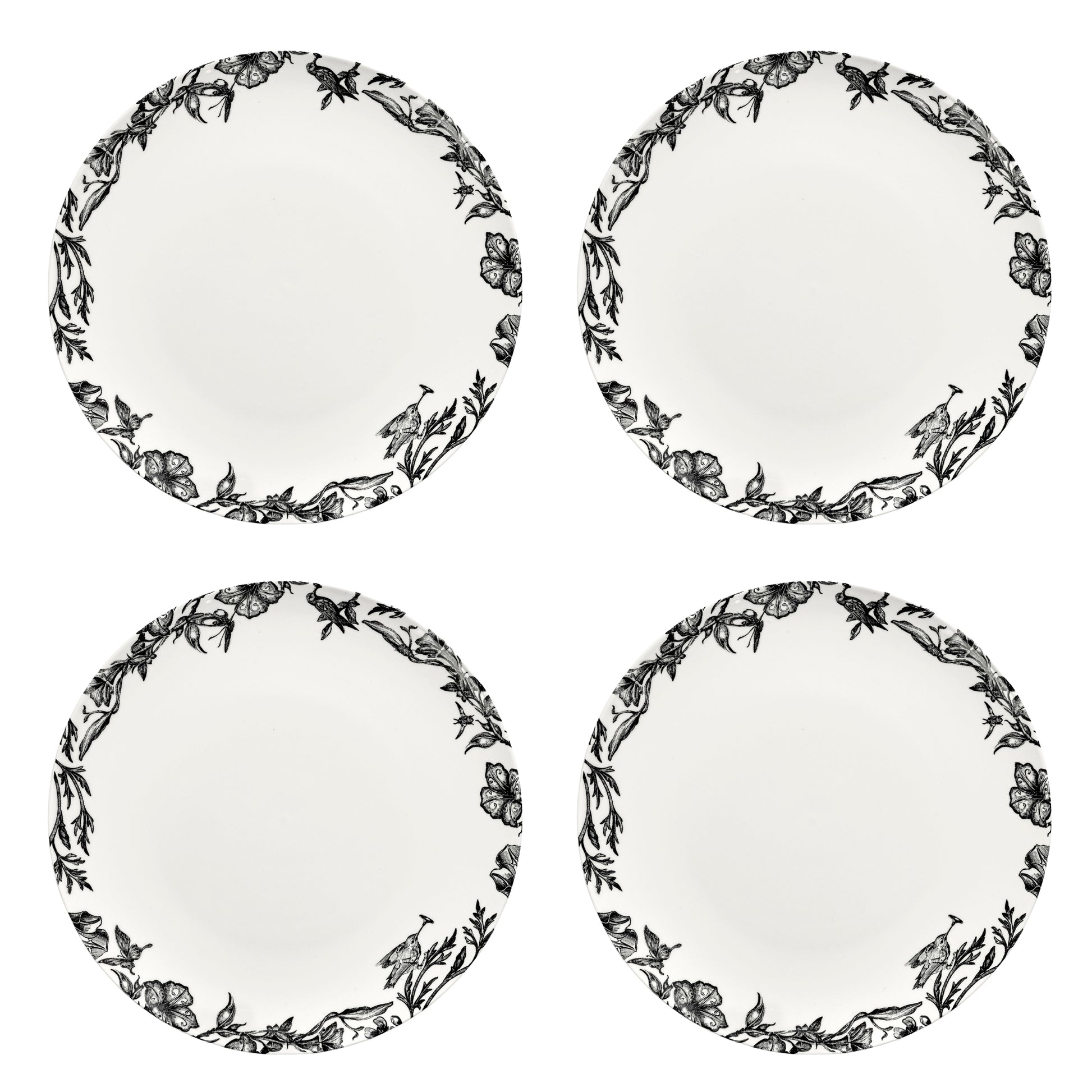 Set 4 piatti Giardino incantato 24 cm Tomorrowland Serax