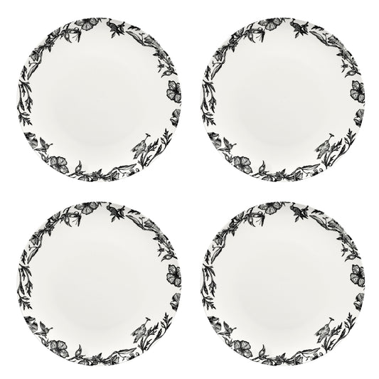 Set 4 piatti Giardino incantato 24 cm Tomorrowland Serax