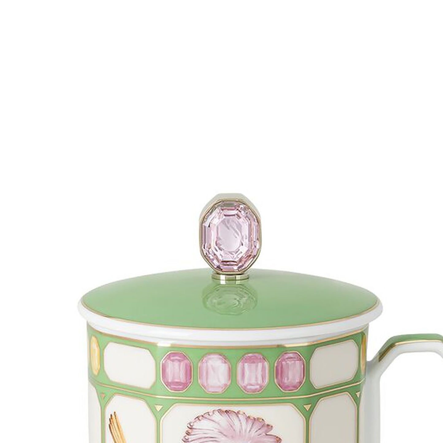 Bicchiere con coperchio Idyllia Flycatcher Green