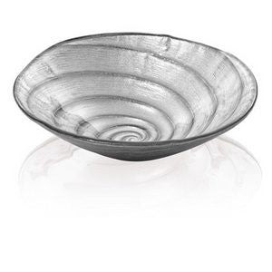 spiral coppetta cm 19 decoro argento brillantini