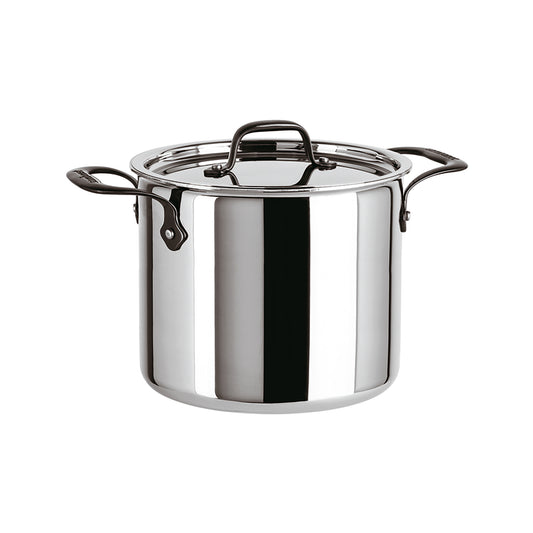 Pentola Alta Cm 24 Con Coperchio Home Chef Inox
