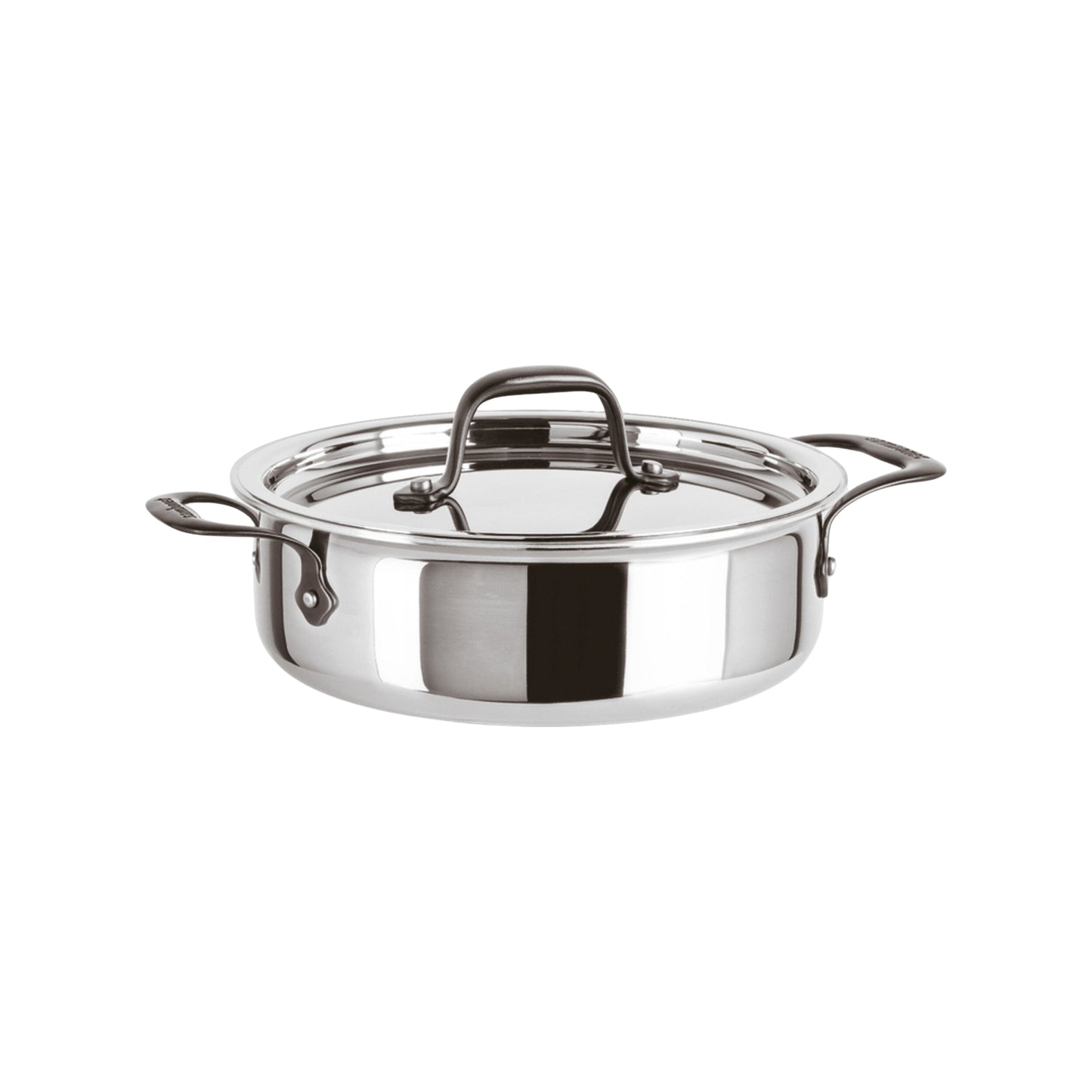 Casseruola Bassa 2 M Con Coperchio Cm 28 Home Chef Inox