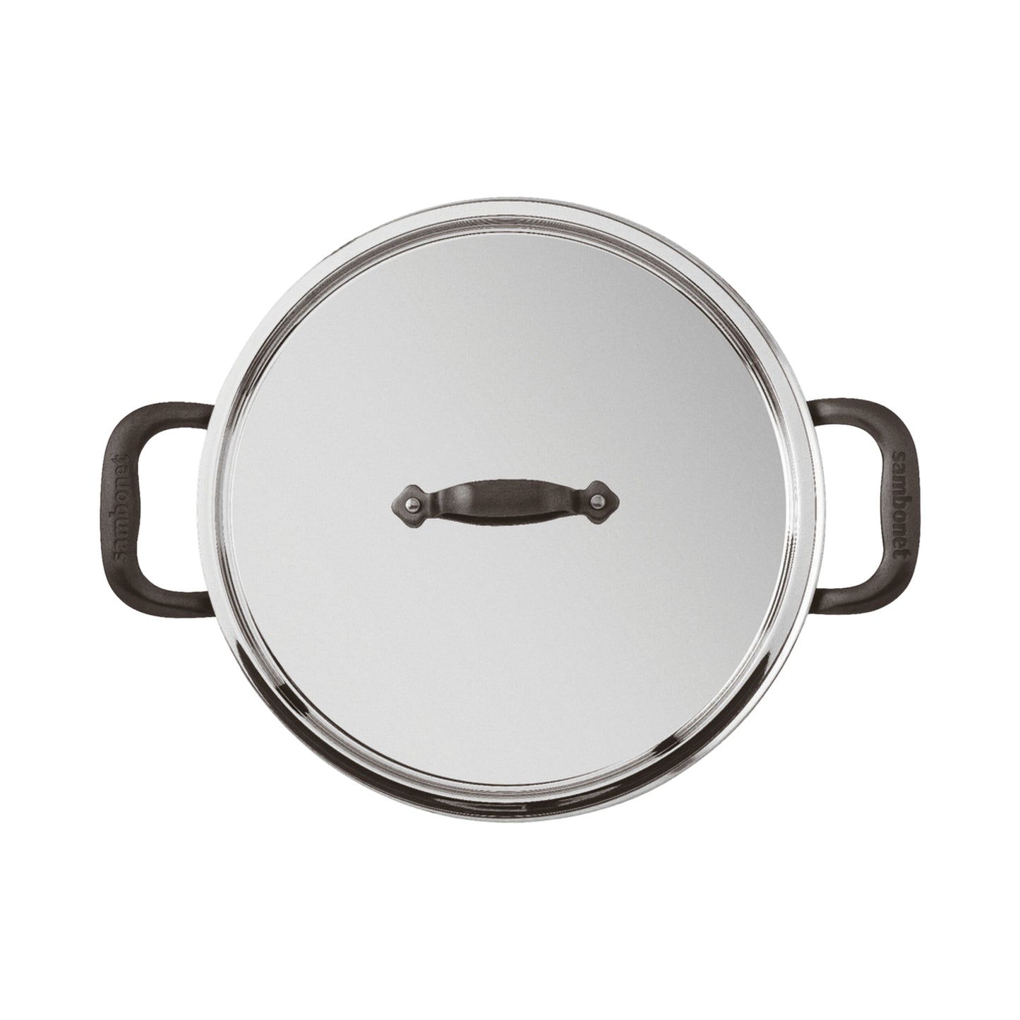 Casseruola Bassa 2 M Con Coperchio Cm 28 Home Chef Inox