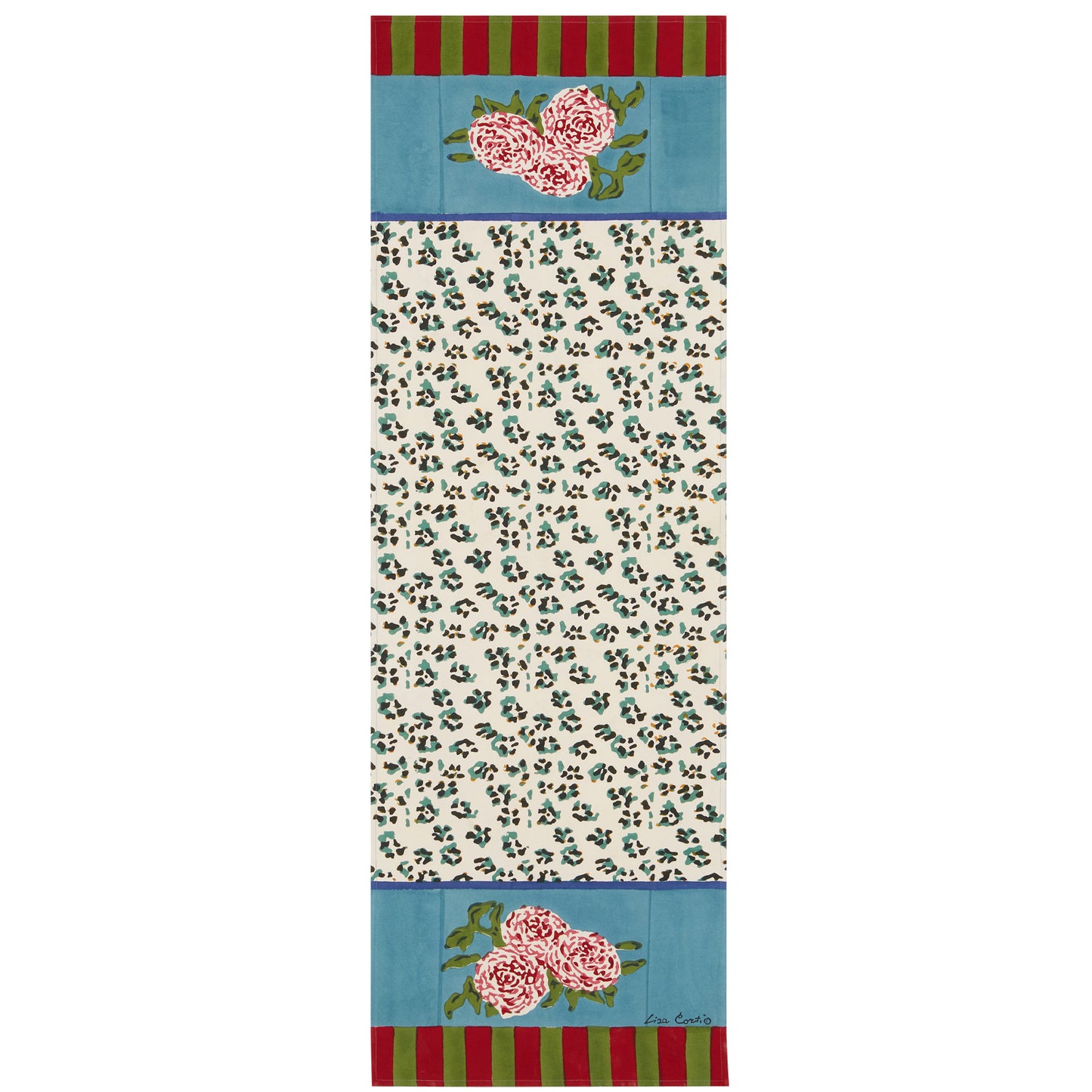 Double Mat Runner Leopard Stripes Lisa Corti