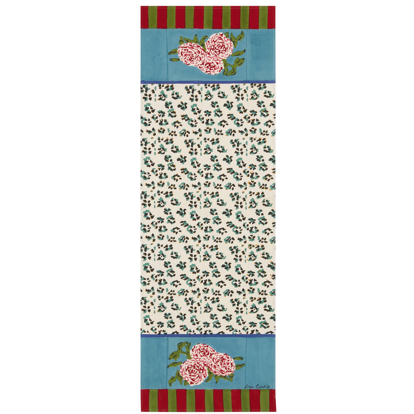 Double Mat Runner Leopard Stripes Lisa Corti