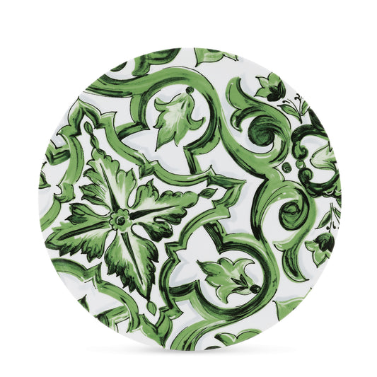 Piatto 31 cm Maiolica verde Dolce E Gabbana