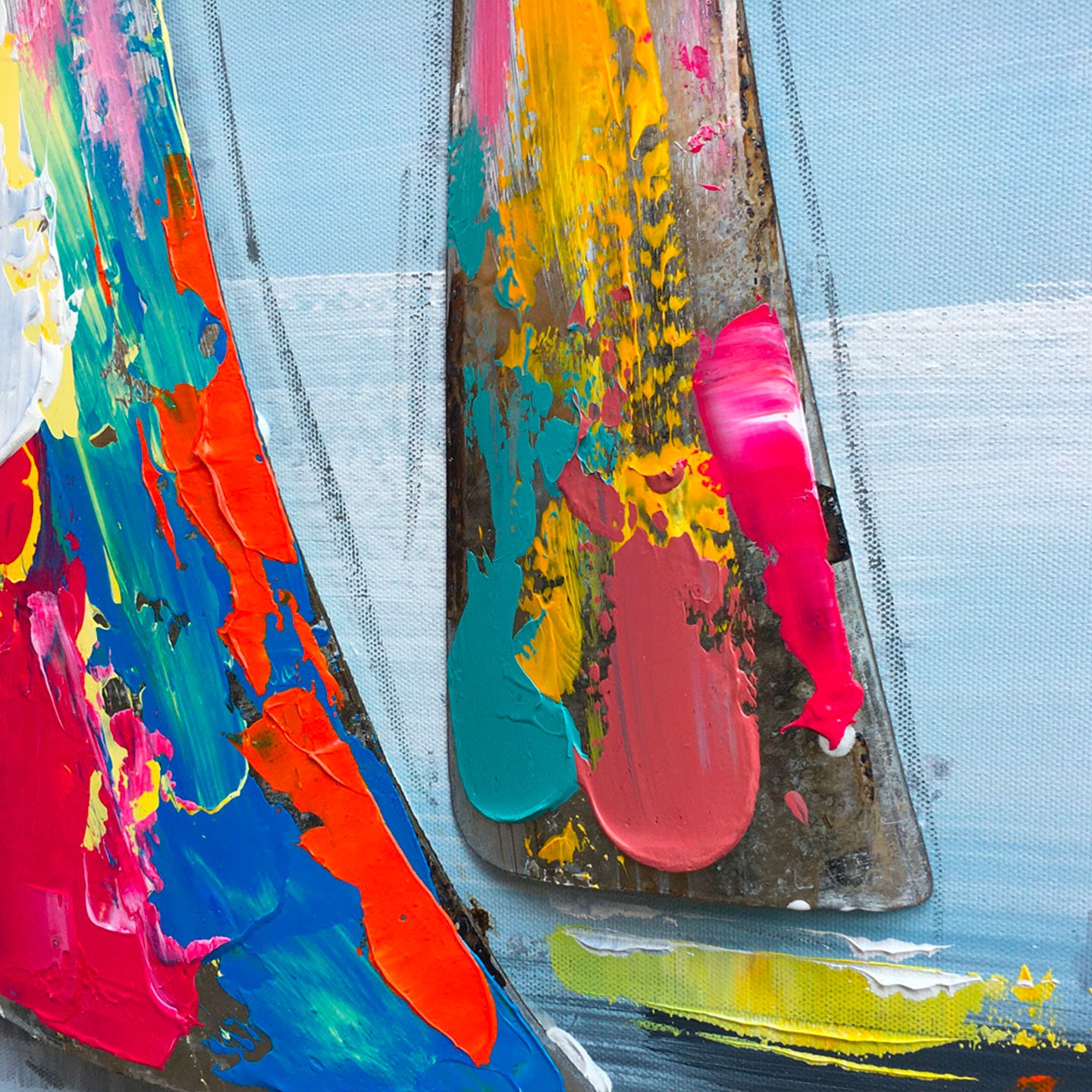 Quadro regata di primavera 140x70cm