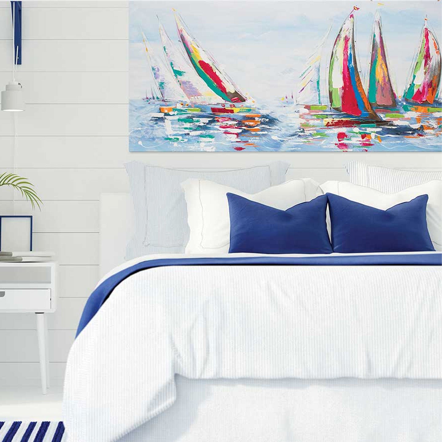 Quadro regata di primavera 140x70cm