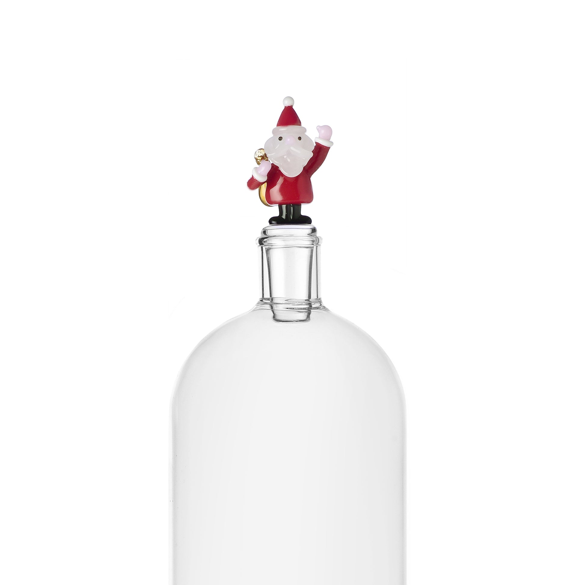 Bottiglia Babbo Natale&regalo azzurro Ichendorf