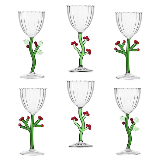 Set 6 calici Botanica christmas Ichendorf