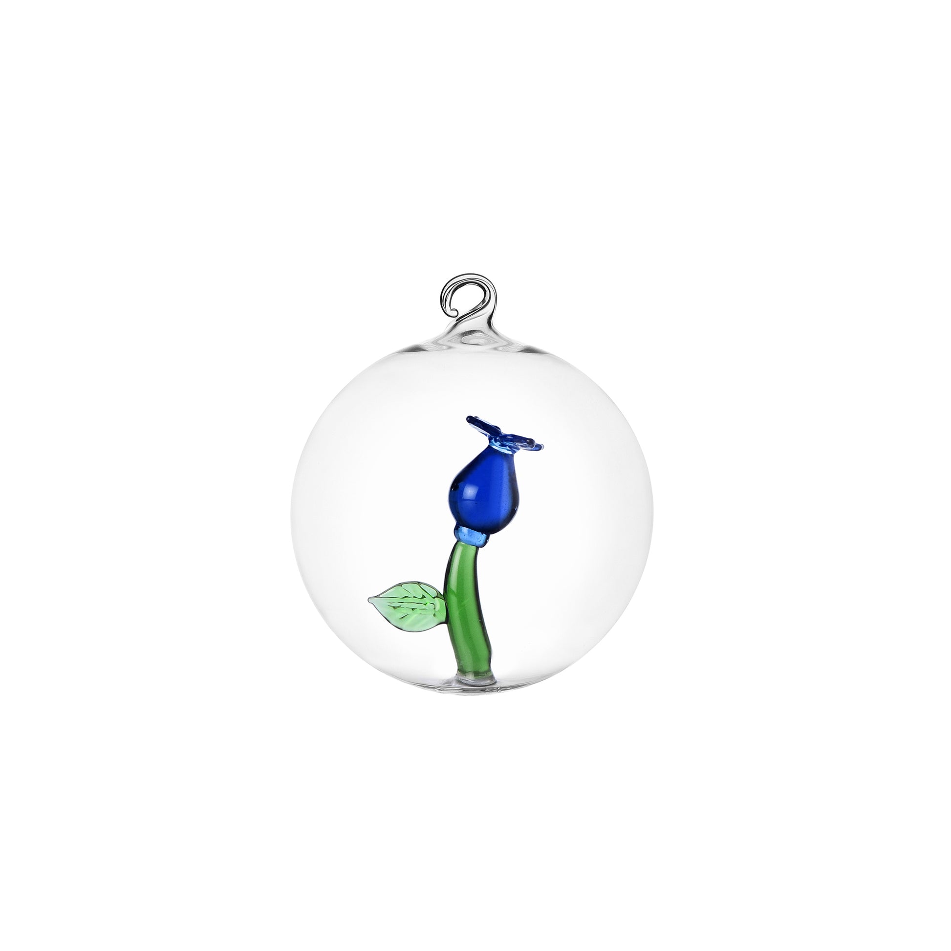 Set 3 palle natale fiore Ichendorf