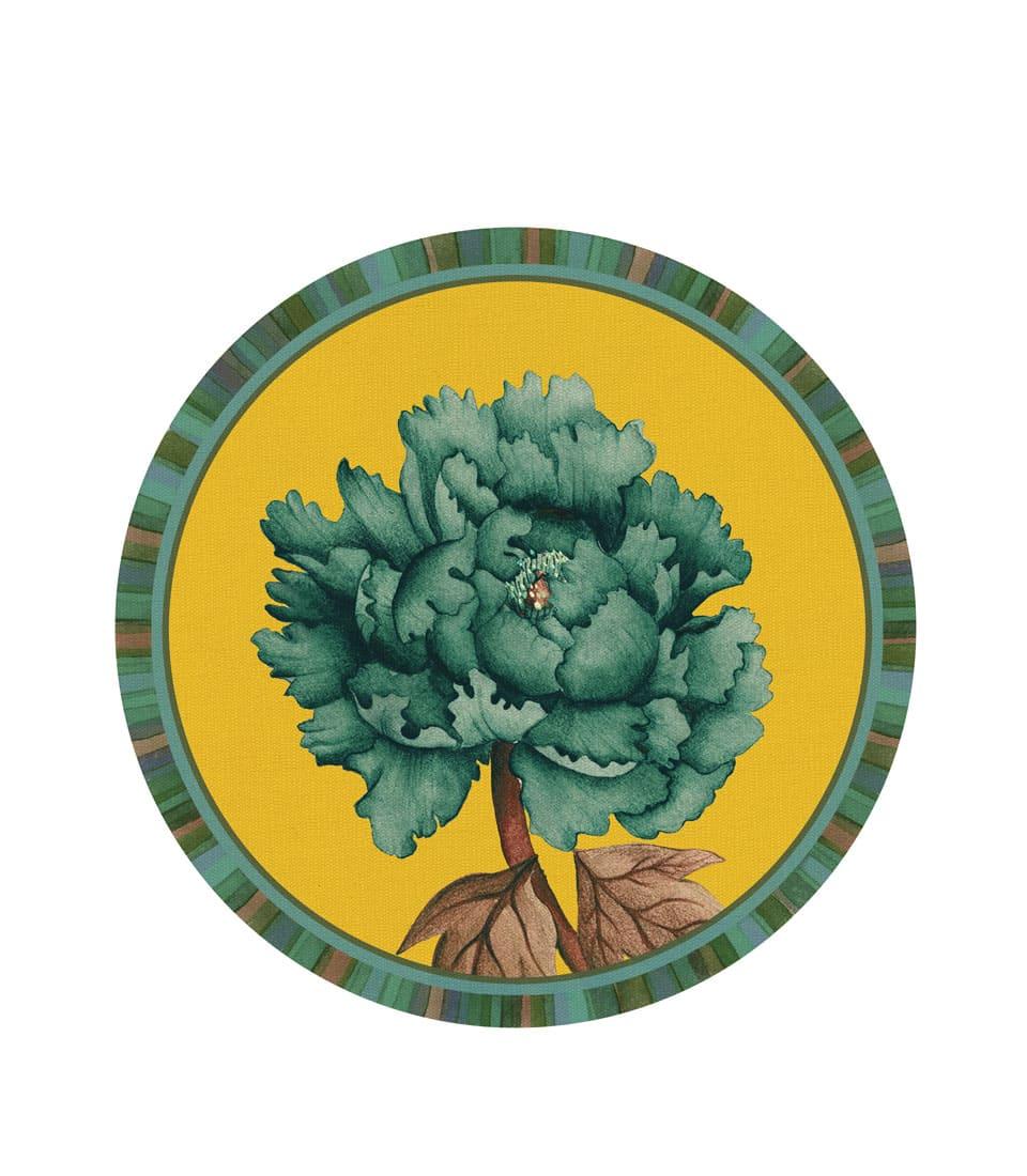 Tovaglietta Rigida Gialla Ø39 - Peonia L'oca Nera