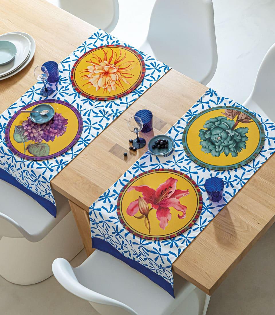 Tovaglietta Rigida Gialla Ø39 - Peonia L'oca Nera