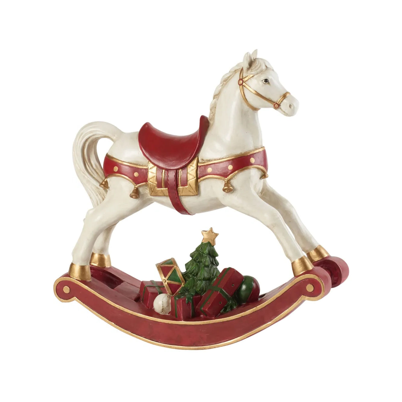 Winter Collage Cavallo a dondolo Natale
