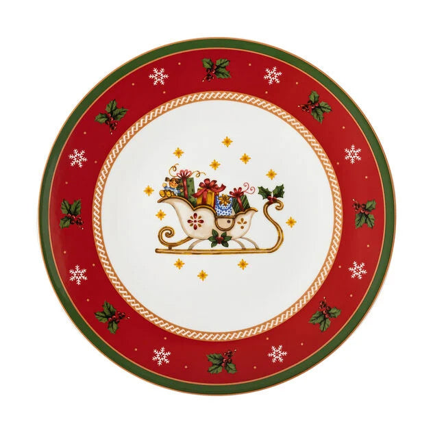 Happy Wintertime Piatto biscotti 31cm