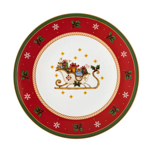 Happy Wintertime Piatto biscotti 31cm