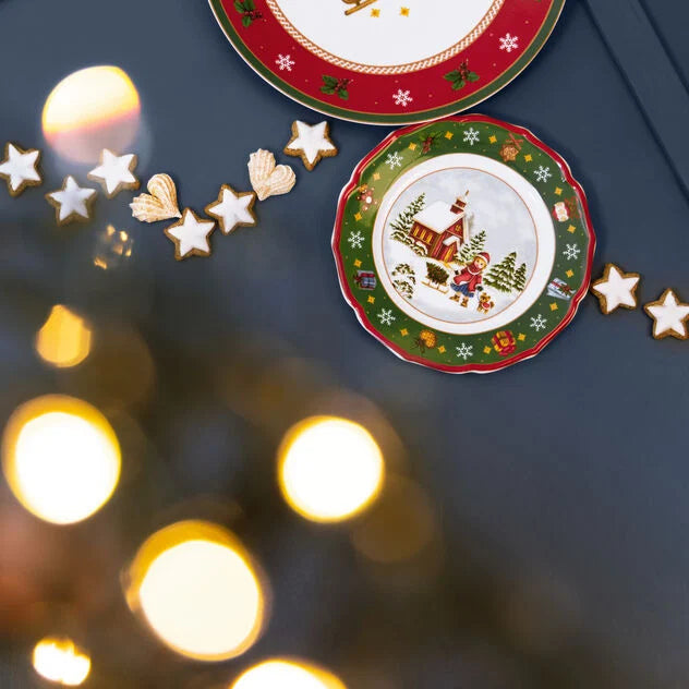 Happy Wintertime Piatto biscotti 31cm