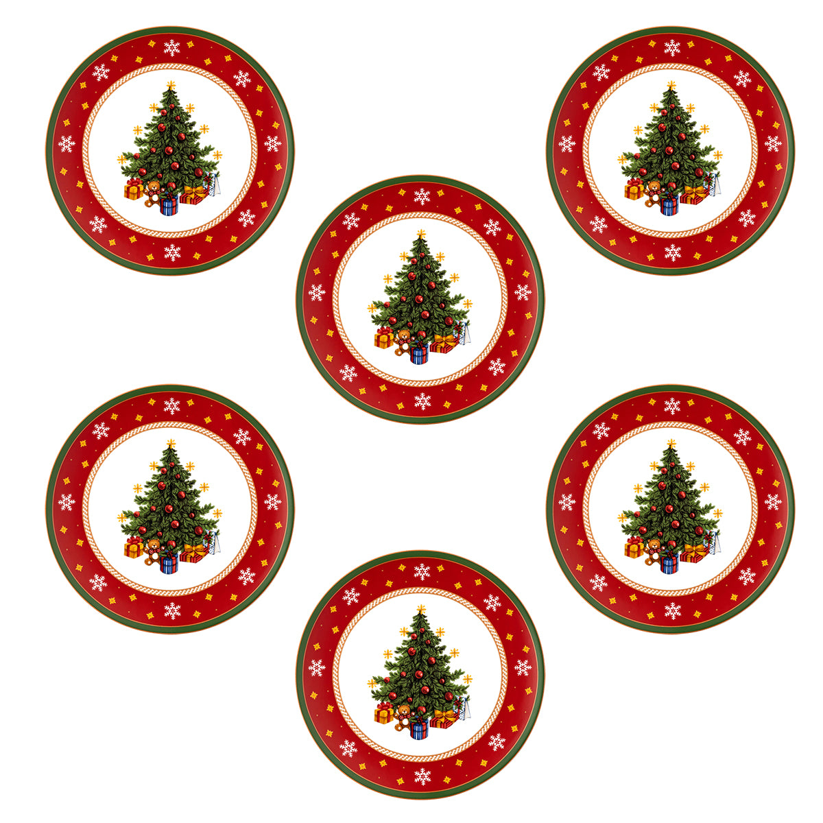 Happy Wintertime 6 Piatti 22 cm
