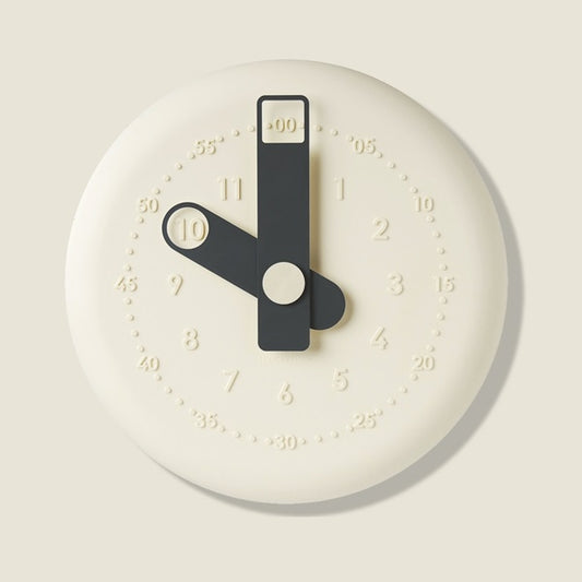 Orologio present 32 cm crema