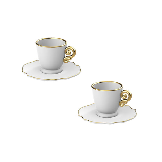 Set 2 Tazzine Pure Gold