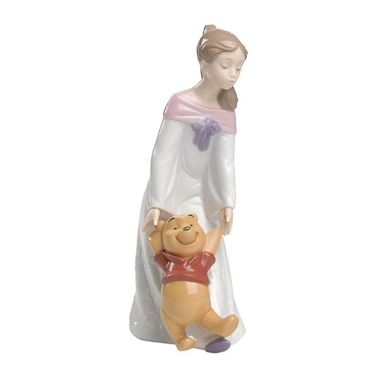 Statuina giocando con winnie nao Nao By Lladro`