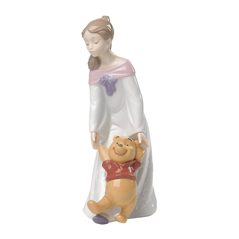 Statuina giocando con winnie nao Nao By Lladro`