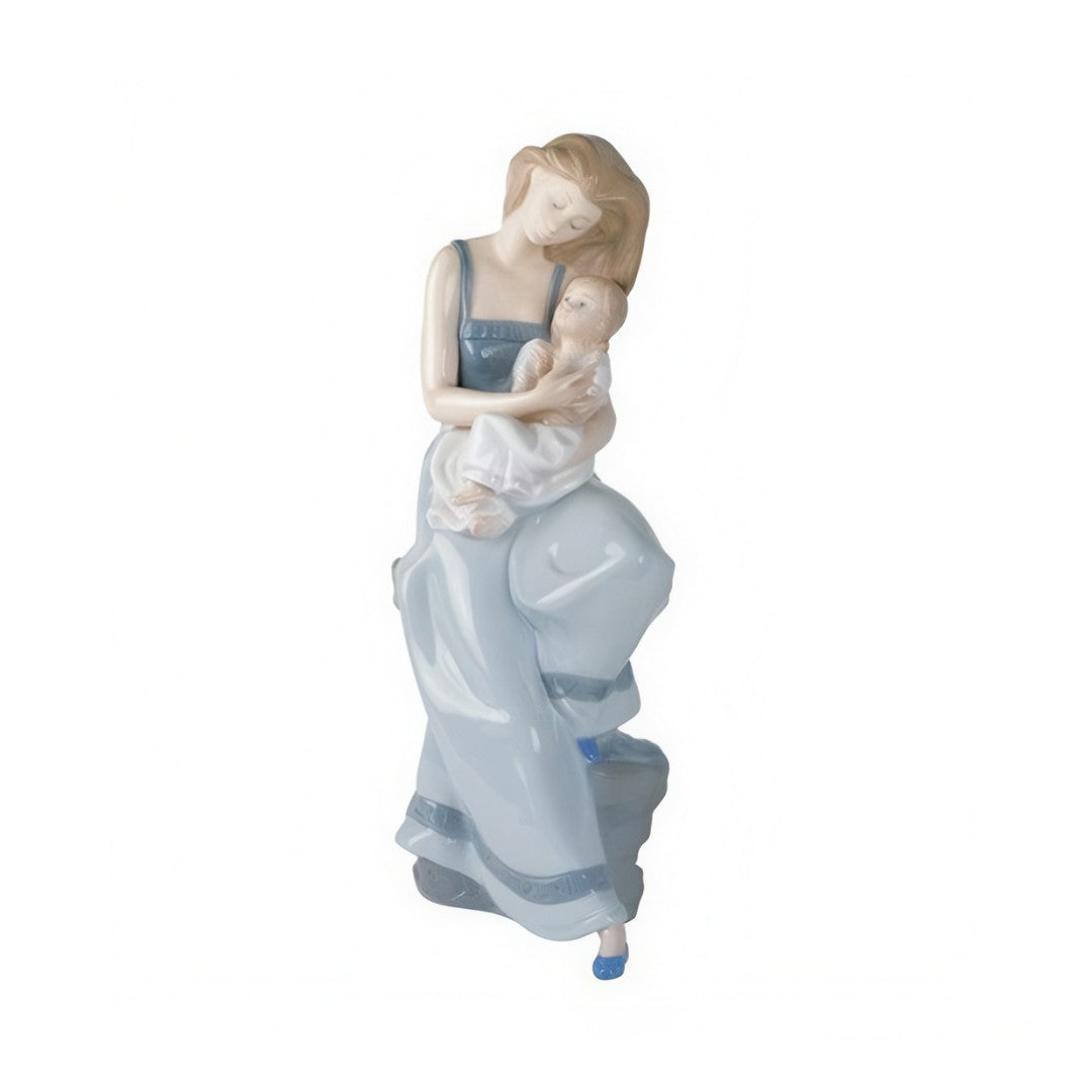 Statuina mamma con bambina nao Nao By Lladro`
