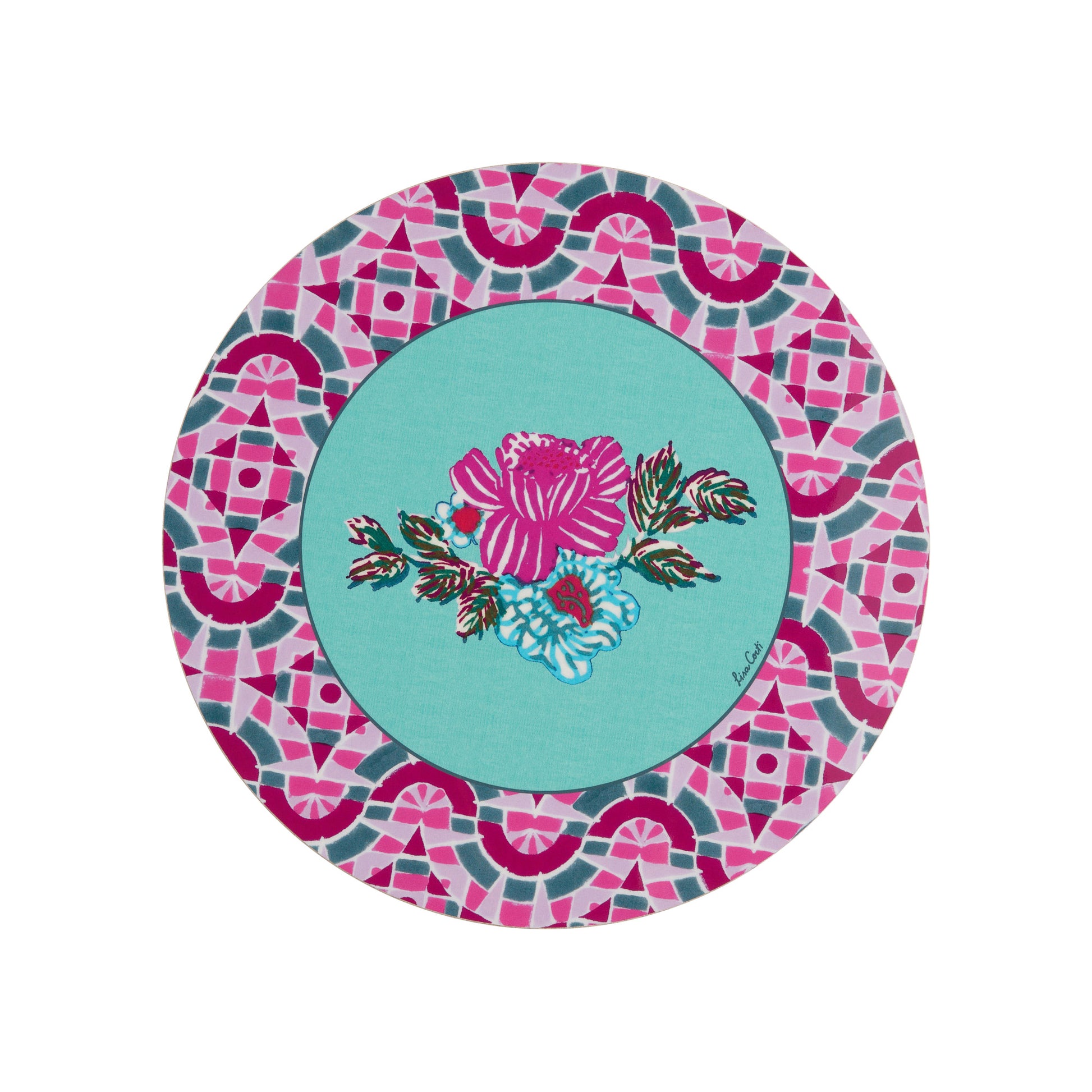 Set 2 Tovagliette Amer O Amer Rose Lisa Corti