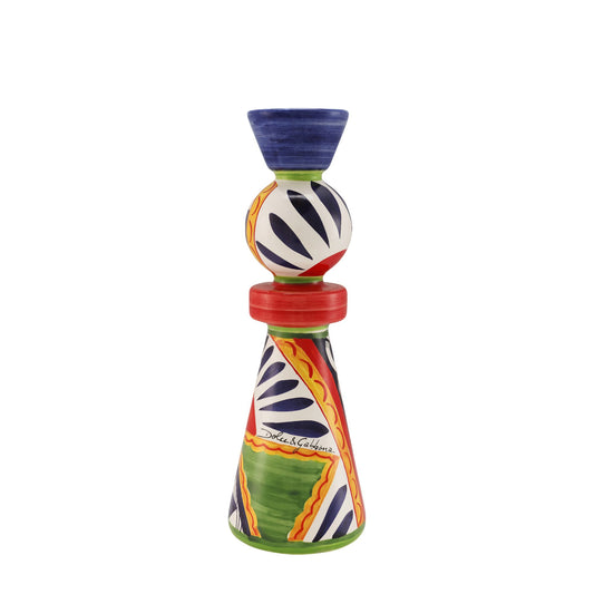 Portacandela In Ceramica Grande Carretto Dolce E Gabbana