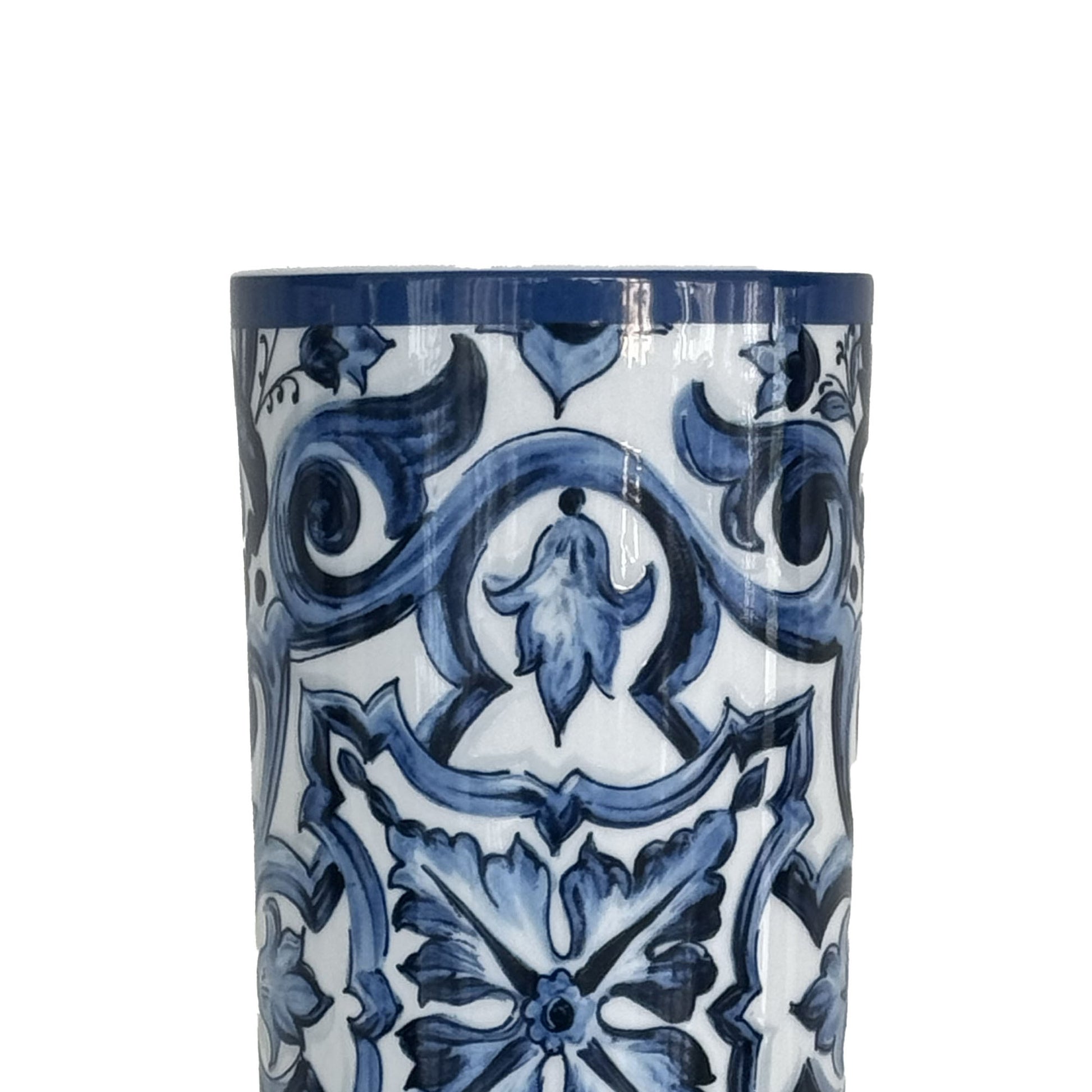 Vaso Cilindrico Blu Mediterraneo Dolce E Gabbana