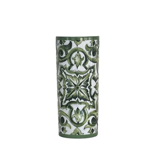 Vaso Cilindrico Maiolica Verde Dolce E Gabbana