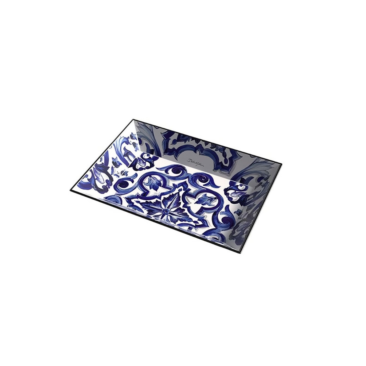 Svuotatasche Rettangolare Blu Mediterraneo Dolce E Gabbana