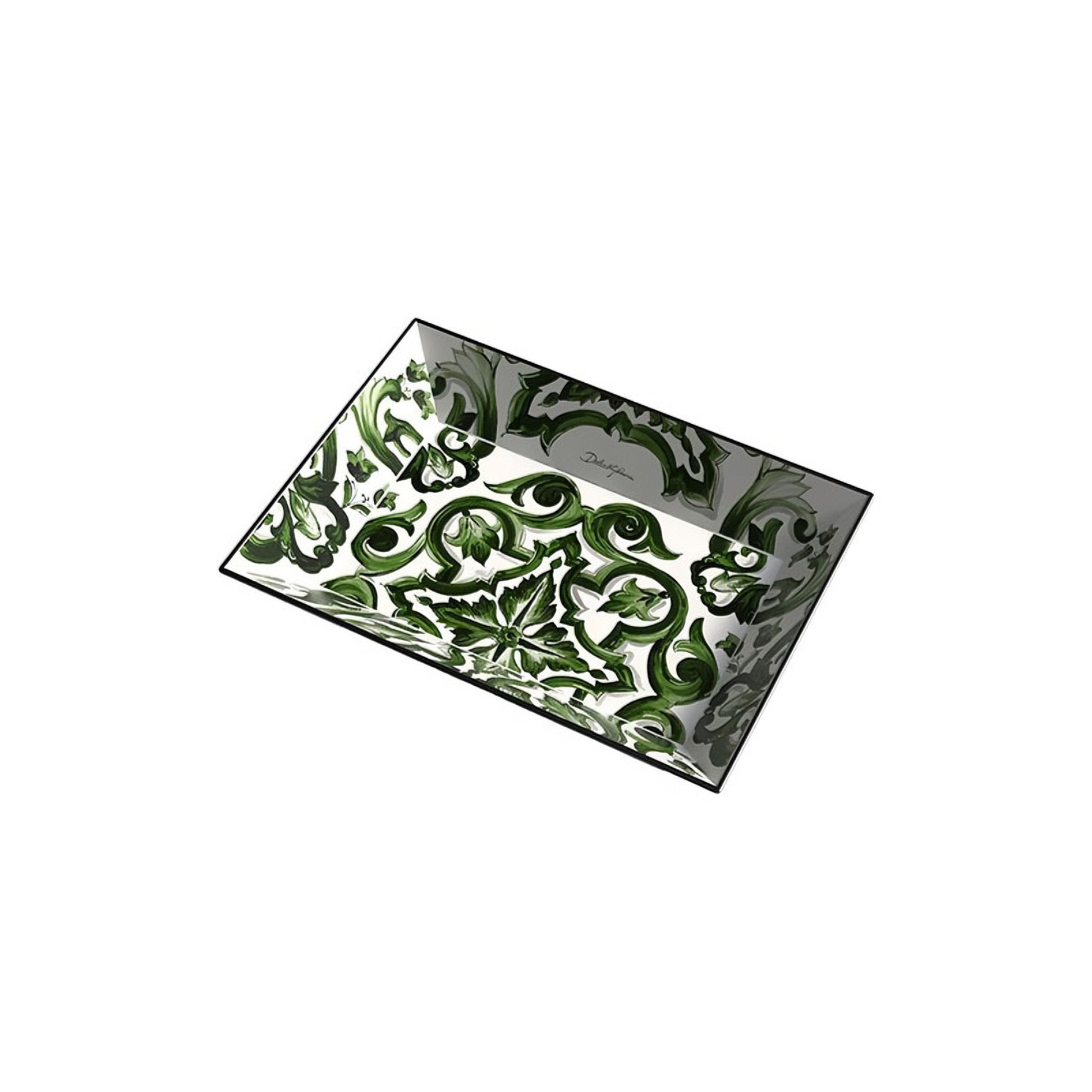 Svuotatasche Rettangolare Maiolica Verde Dolce E Gabbana