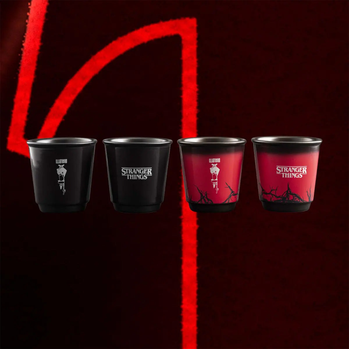 Set 4 bicchierini Stranger Things Seletti