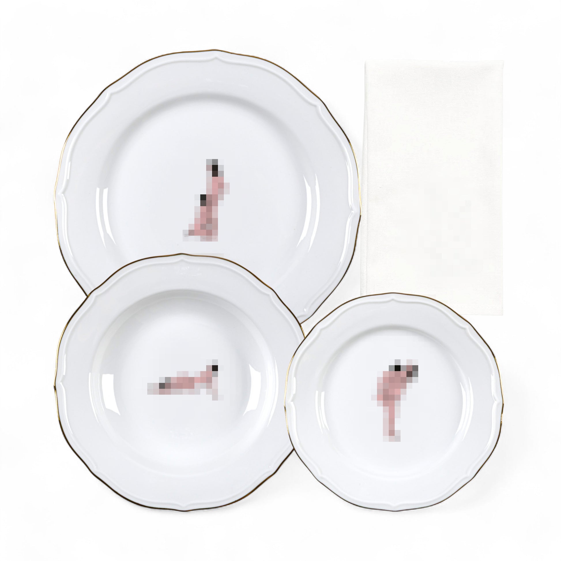 Set 3 Piatti Seikantai5271 Suspended Seletti