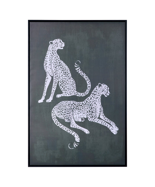 Quadro 80x120 con cornice giaguari