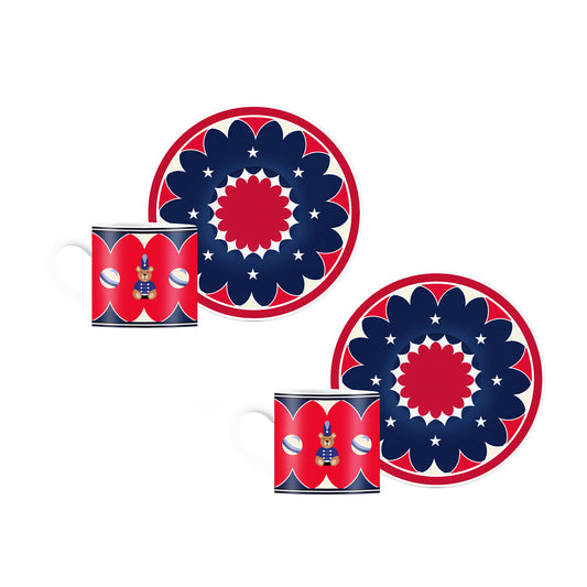 Set 2 Tazze con Piattino Bialetti Exclusive