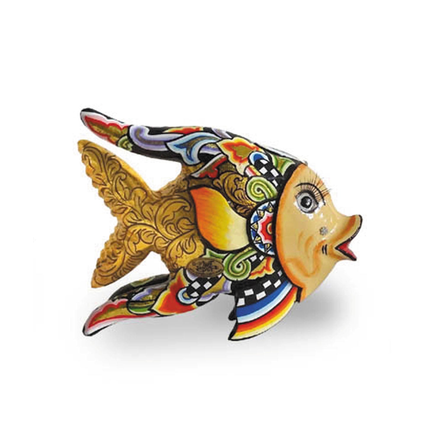 Pesce Oscar M Dorato 16X12 Cm Tom`s Drag