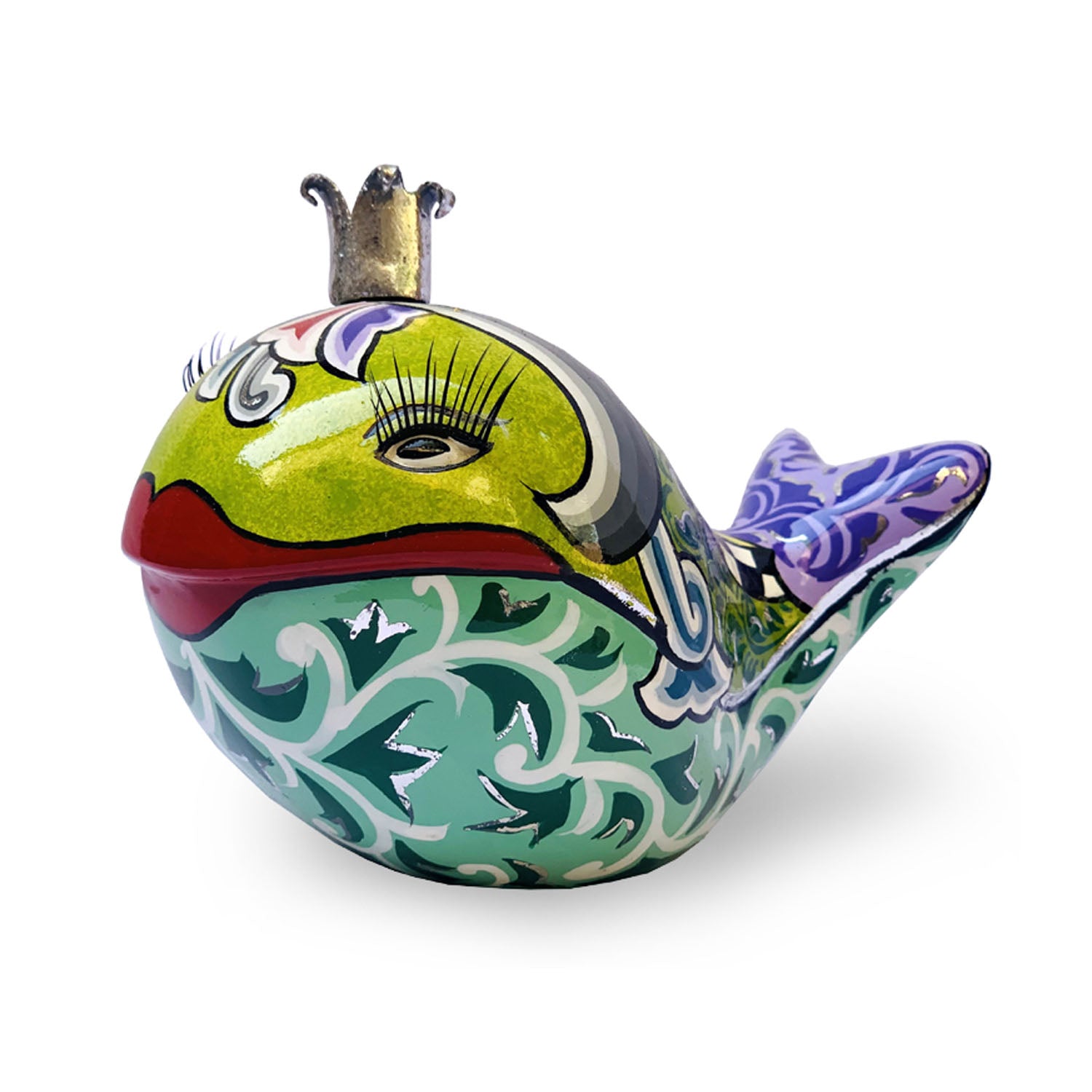 Balena "Moby" Silver 9X8X14Cm  Tom`s Drag