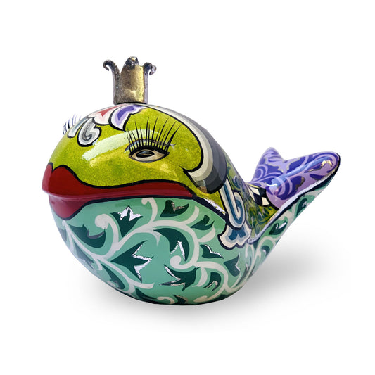 Balena "Moby" Silver 9X8X14Cm  Tom`s Drag