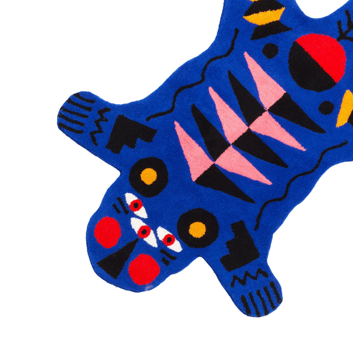 Carpet Oggian Blue Panther Large Qeeboo