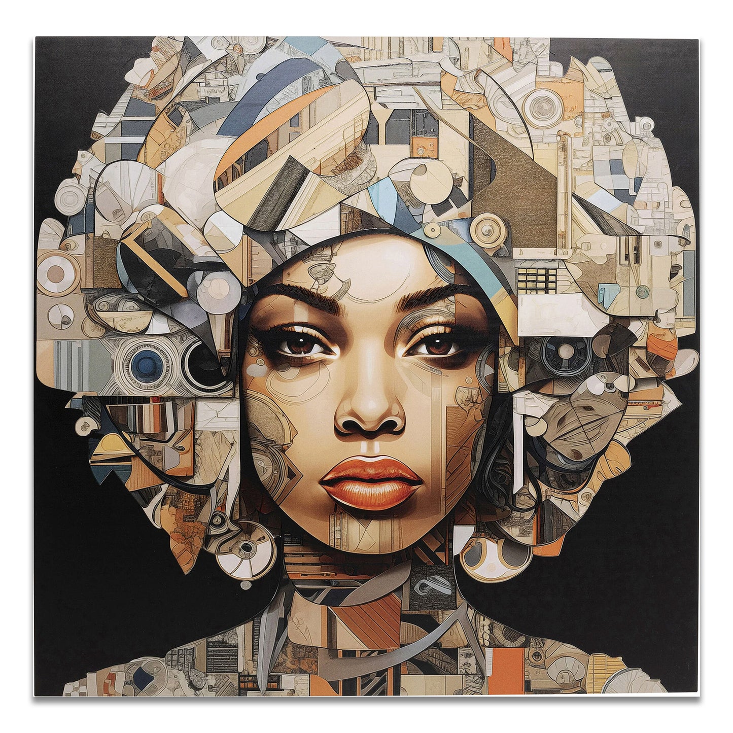 Quadro vetro 3D Art Geo Women Kare Design