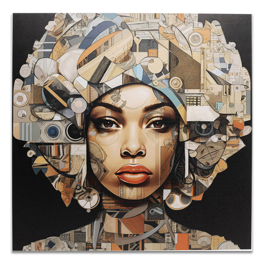 Quadro vetro 3D Art Geo Women Kare Design