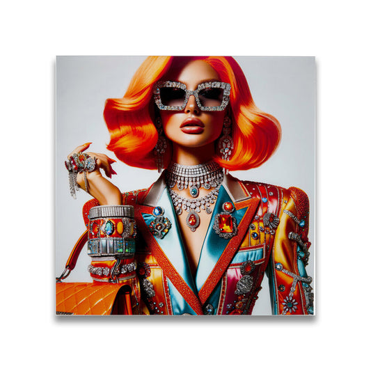 Quadro vetro Muse Posh Kare Design